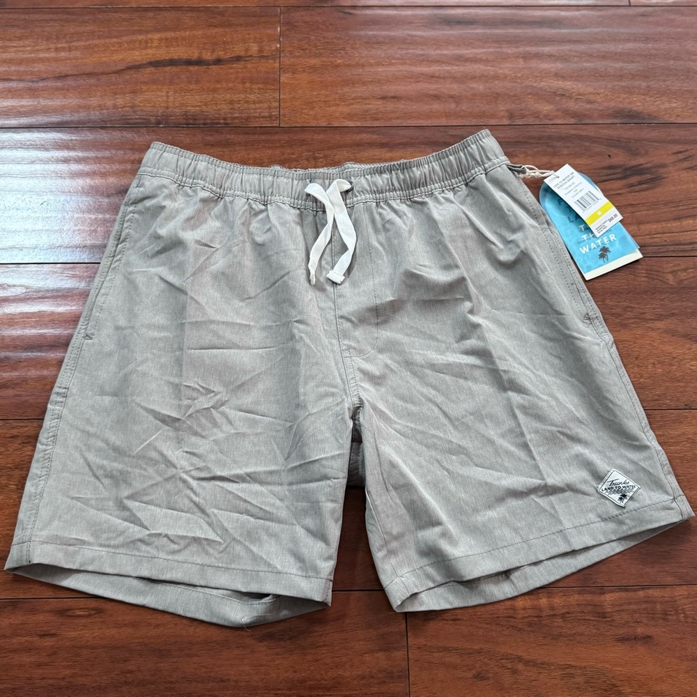 NWT TRUNKS GRAY SWIM SHORTS SZ MEDIUM M